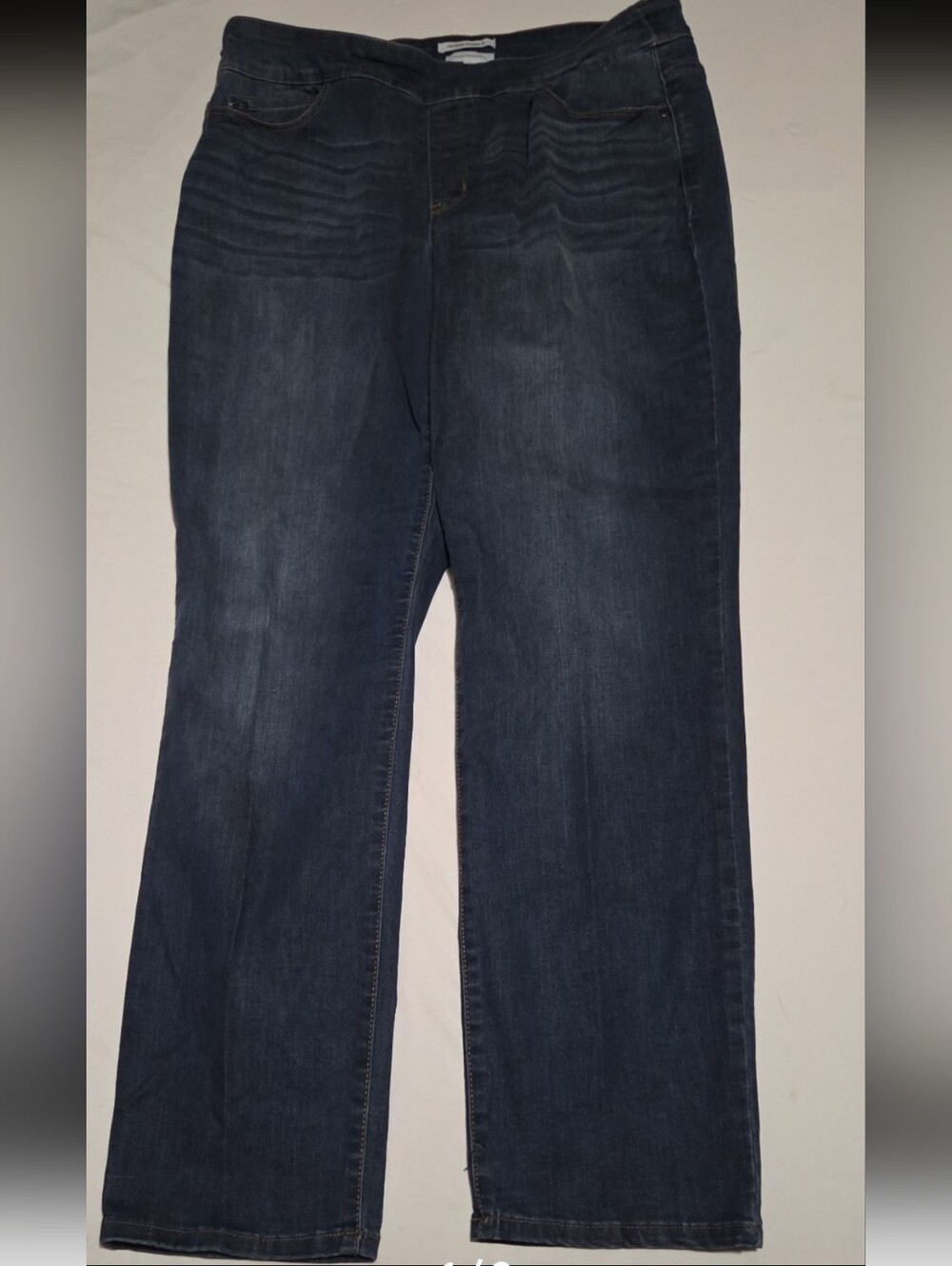 Westbound women's size 12 denim stretch waist straight leg jeans #21